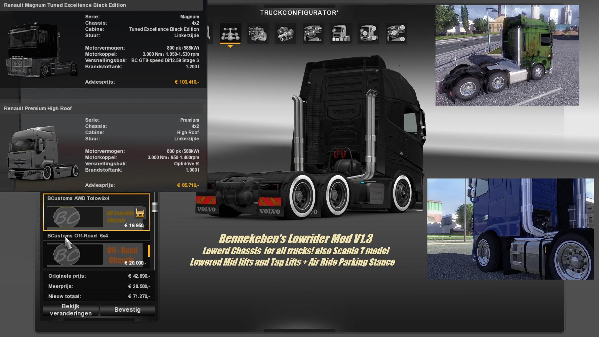 BENNEKEBEN39;S LOWRIDER MOD V1.3 Euro Truck Simulator 2 Mods