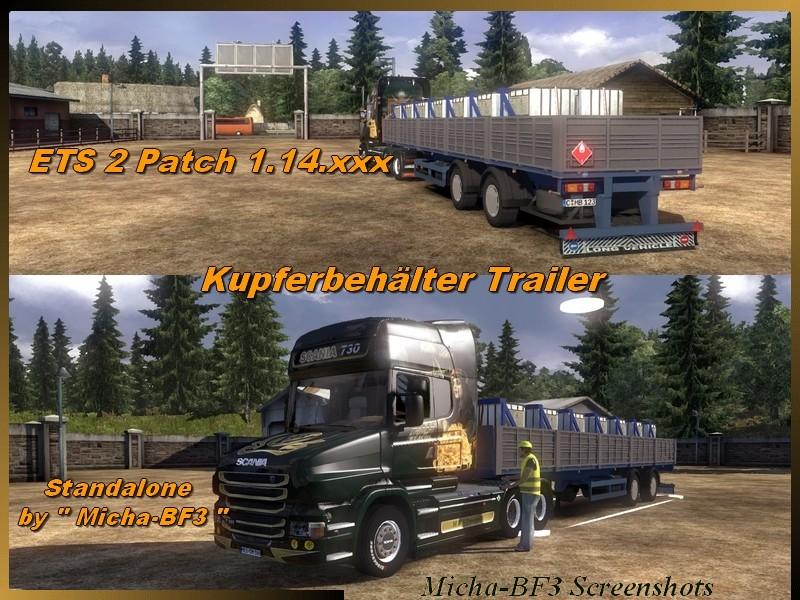 COPPER CONTAINER TRAILER V1.14.X -Euro Truck Simulator 2 Mods