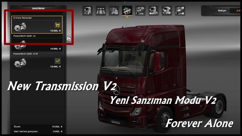 NEW TRANSMISSION V2 for ETS 2 Euro Truck Simulator 2 Mods American Truck Simulator Mods