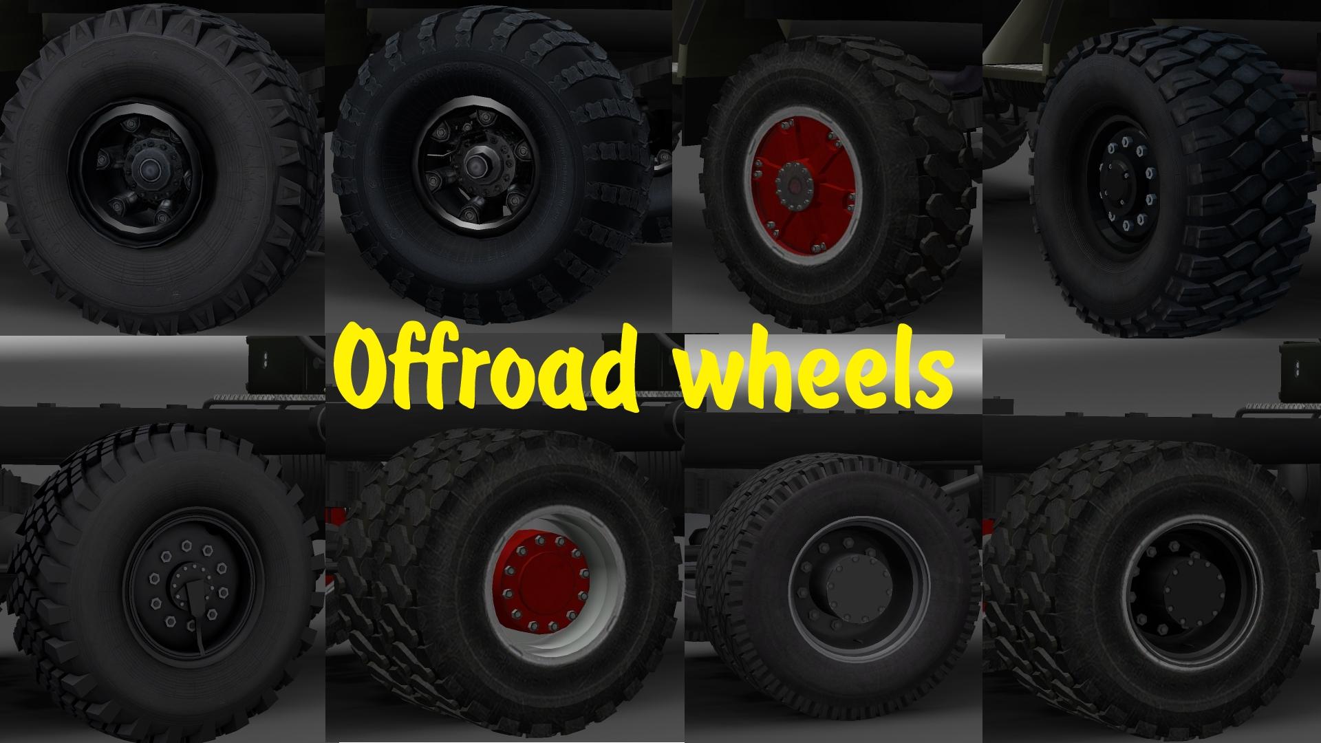 OFFROAD WHEELS V1 Mod Euro Truck Simulator 2 Mods American Truck