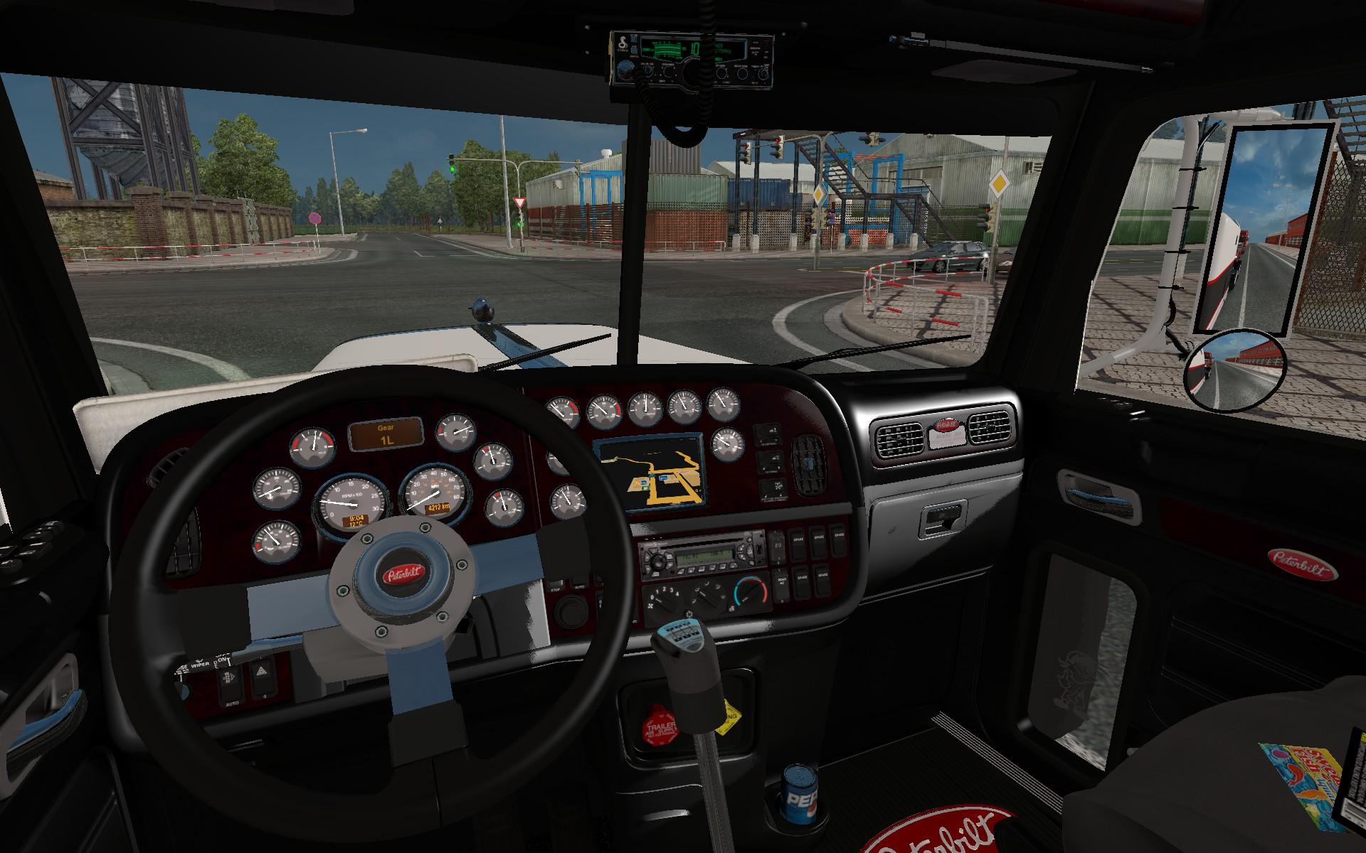 Peterbilt 389 Dark Interior Mod Euro Truck Simulator 2 Mods