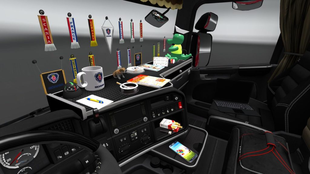 ADDONS FOR CABIN ACCESSORIES (UPDATED) V3.7 ETS2 Euro Truck Simulator