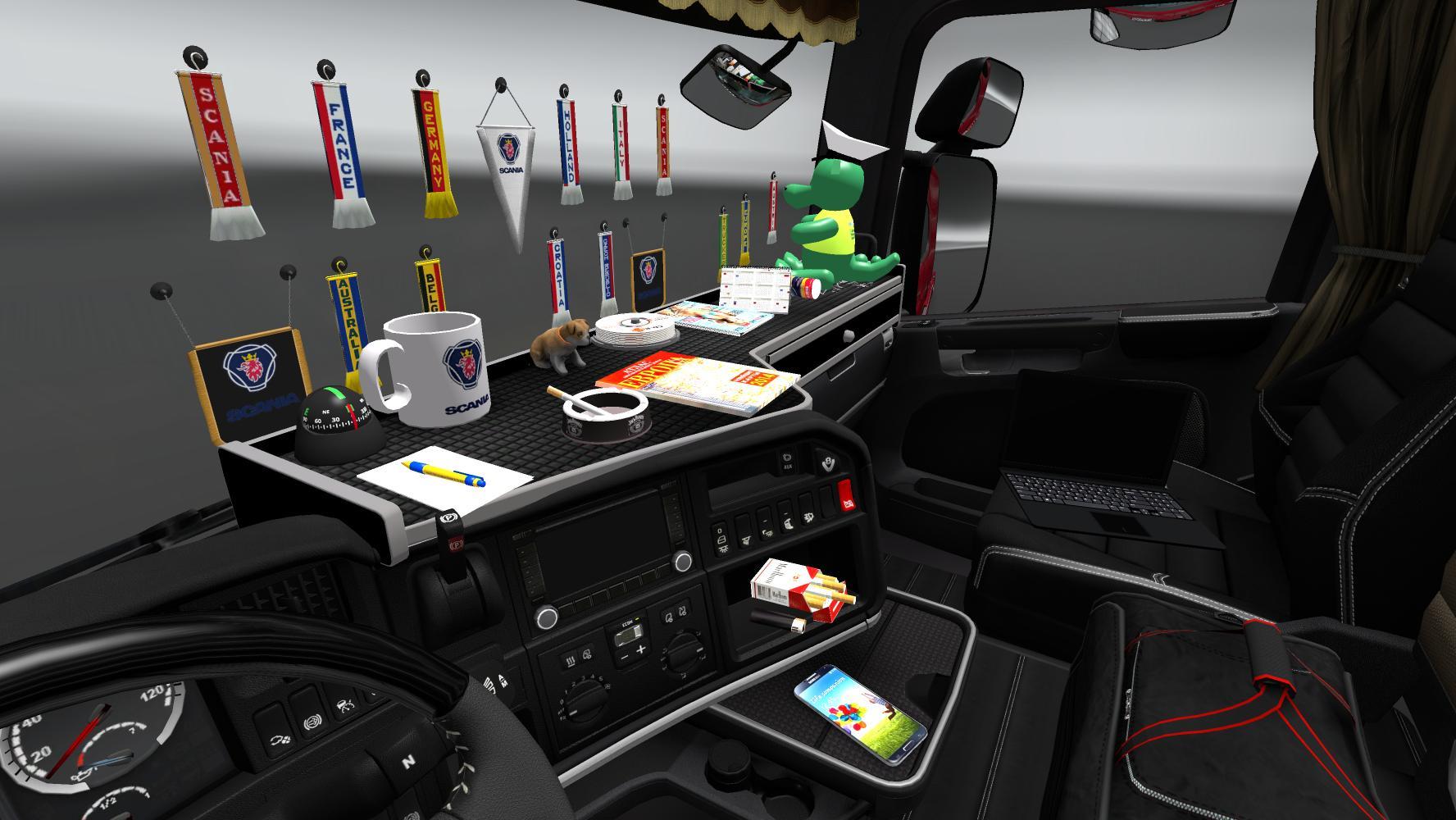 ADDONS FOR CABIN ACCESSORIES (UPDATED) V3.7 ETS2 Euro
