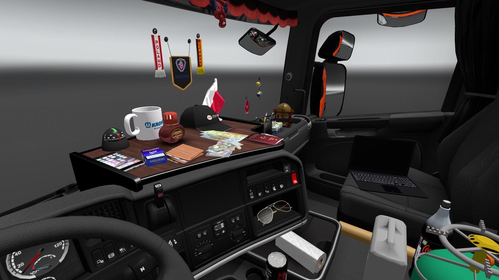 ADDONS FOR DLC CABIN V3.7 ETS2 Euro Truck Simulator 2