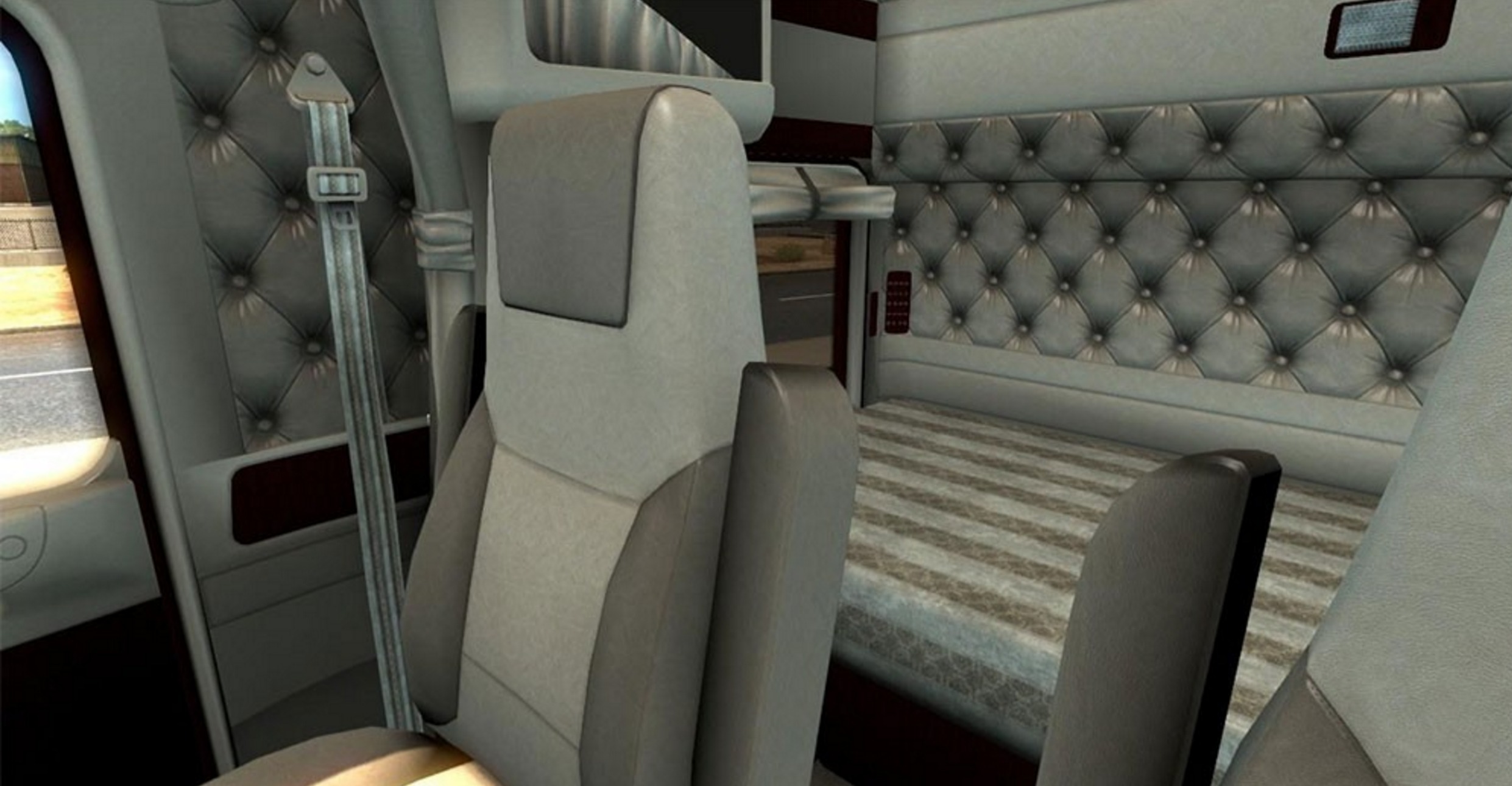 Kenworth W900 Lux Interior V2 For Truck For Ats Euro Truck