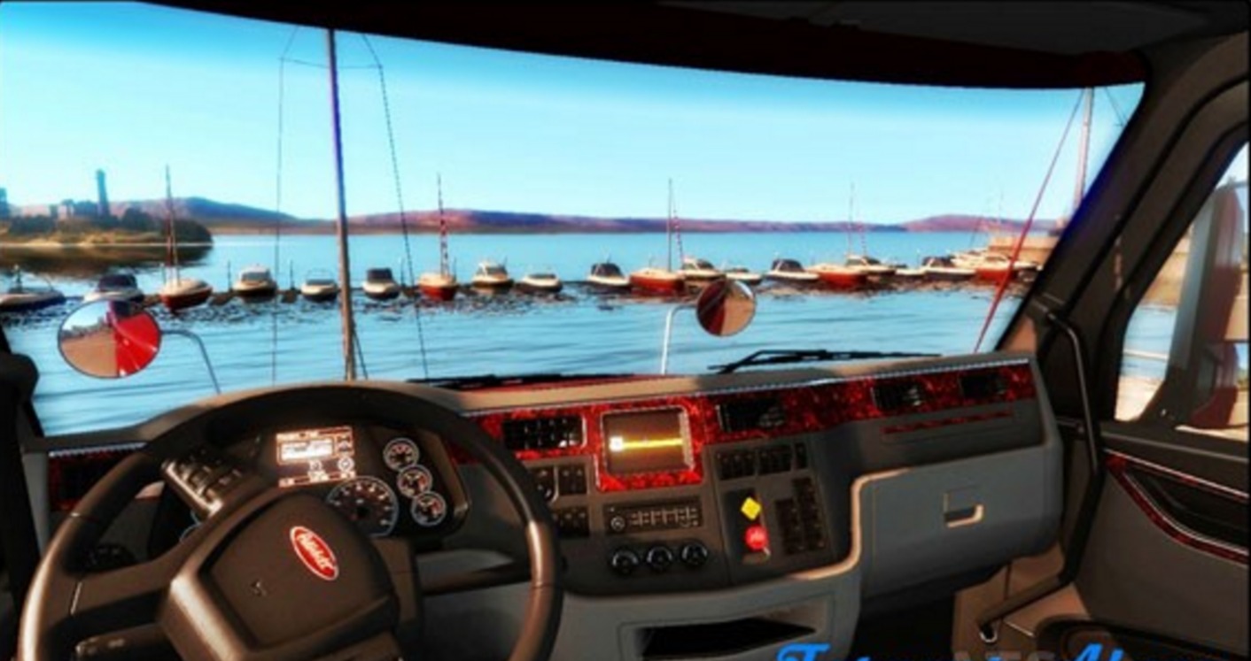 Peterbilt 579 Nacre Interior For Ats Euro Truck Simulator 2