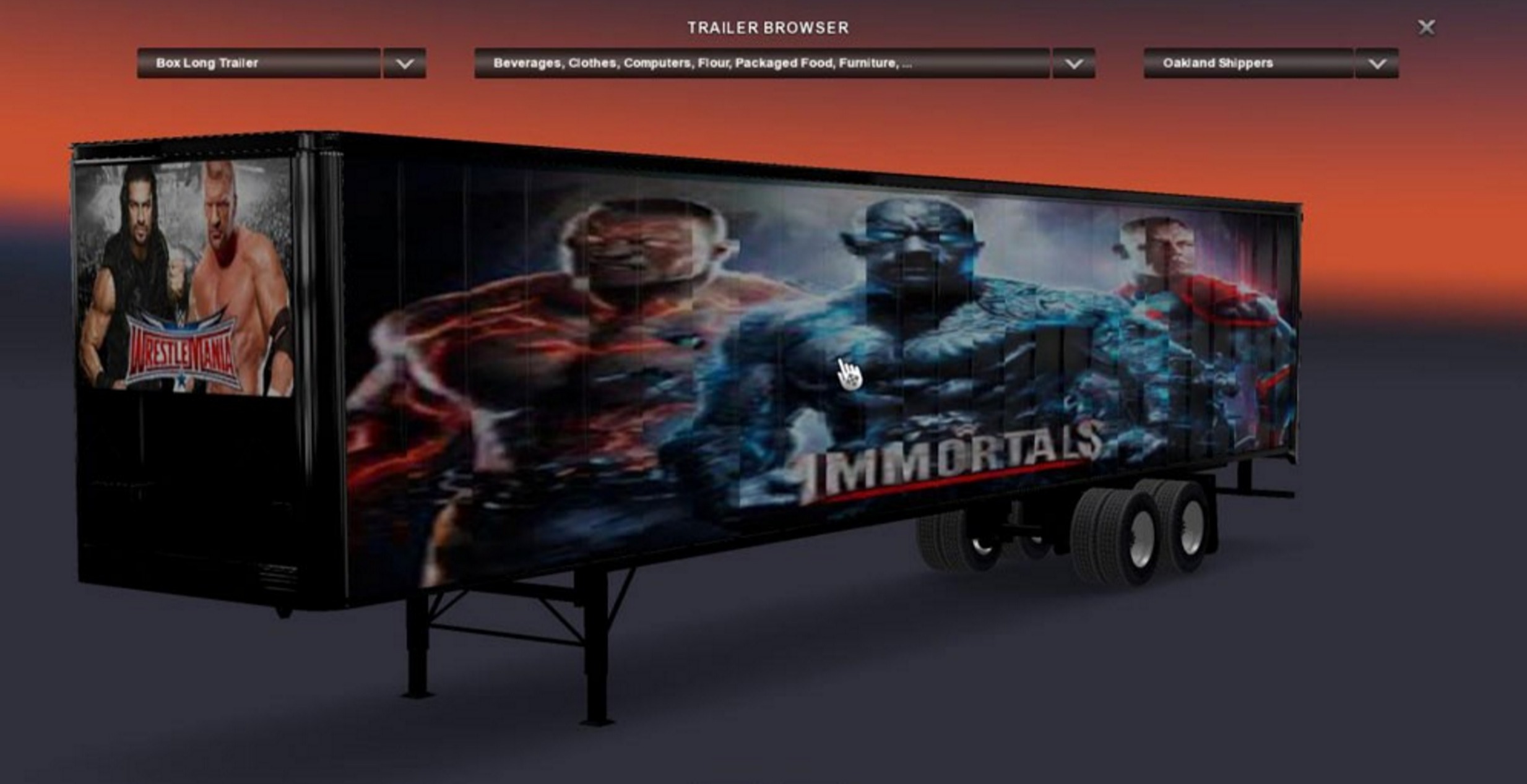 WWE Wrestle Mania Immortals Mod for ATS Euro Truck Simulator 2 Mods
