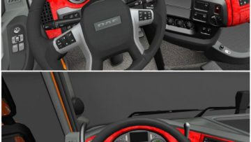 Daf Xf Euro 6 Red Interior 1 23 Mod Euro Truck Simulator 2 Mods