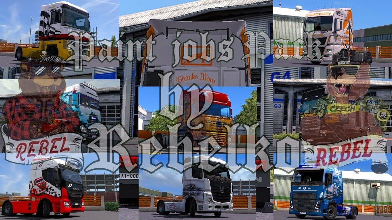 Euro Truck Simulator 2 - Romanian Paint Jobs Pack  by apunkagames