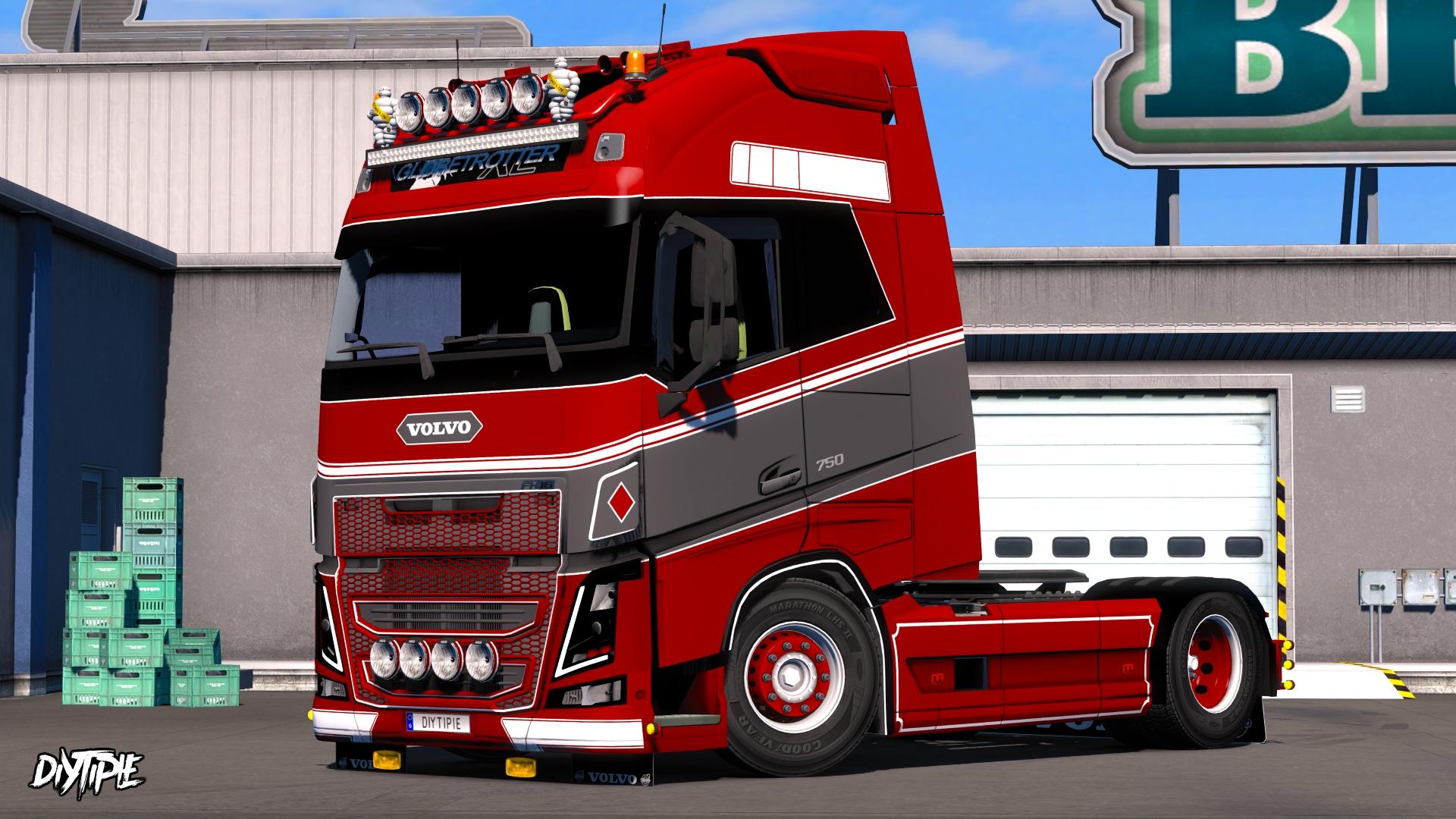 SKIN ROLING FOR VOLVO FH16 2013 (OHAHA) 1.28 ETS2 Euro