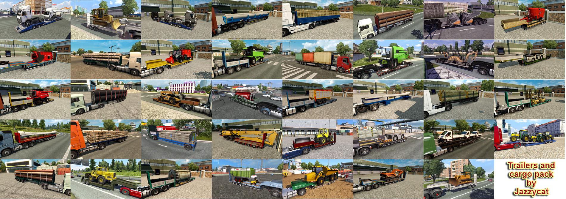 Trailers and cargo pack by jazzycat V6.5 ETS2.