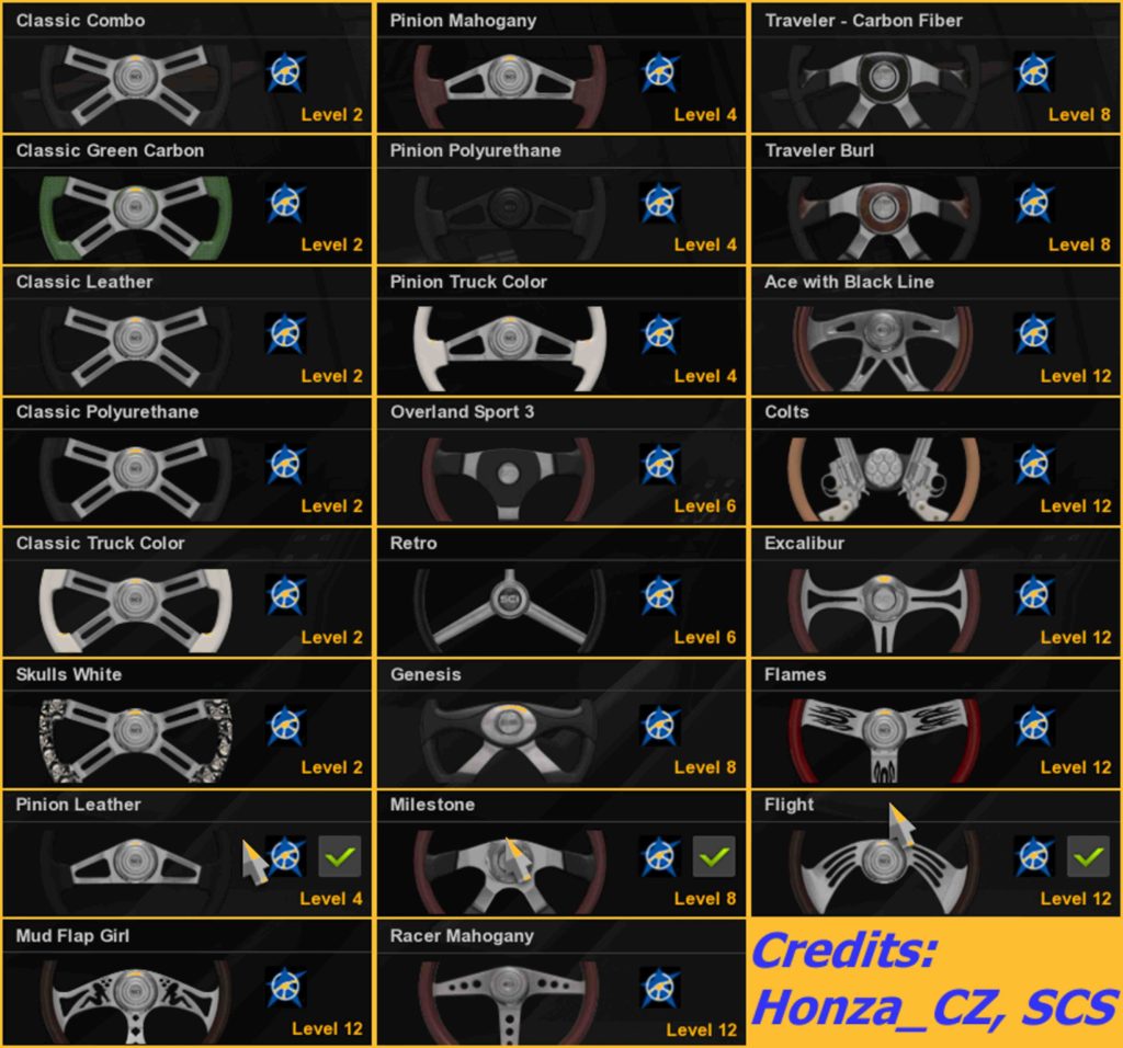 STEERING WHEEL ATS FOR ETS2 V1.0 TUNING MOD Euro Truck Simulator 2