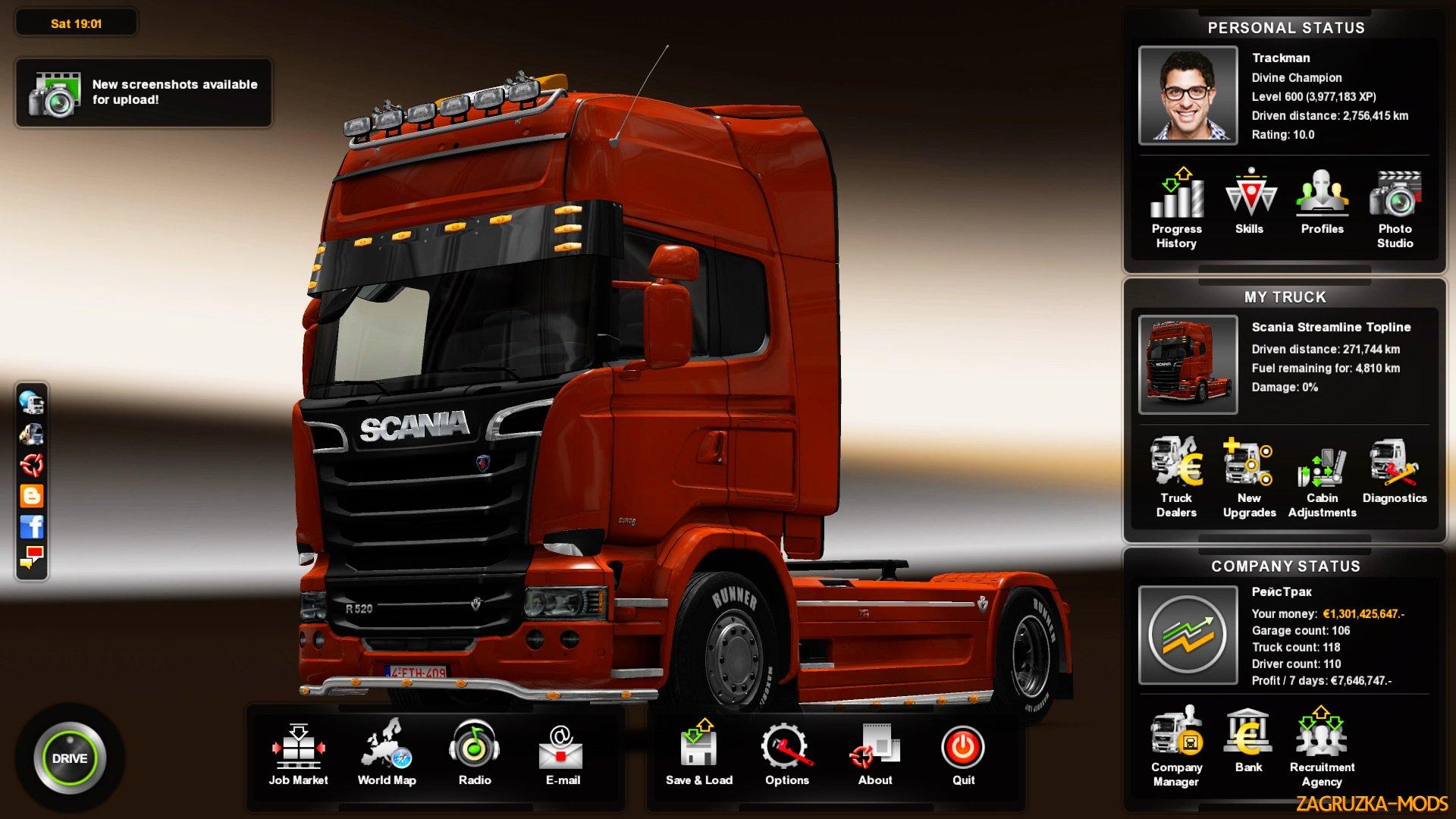 euro truck simulator 1 100 save