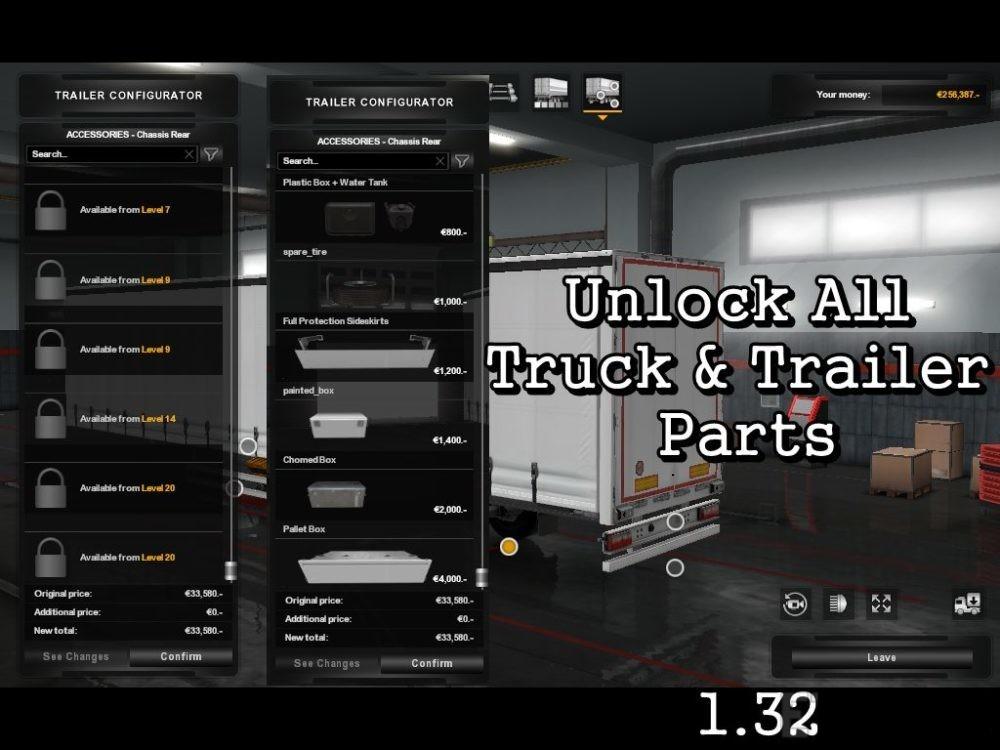 unlock-all-truck-trailer-parts-1-32-beta-tuning-mod-euro-truck-simulator-2-mods-american