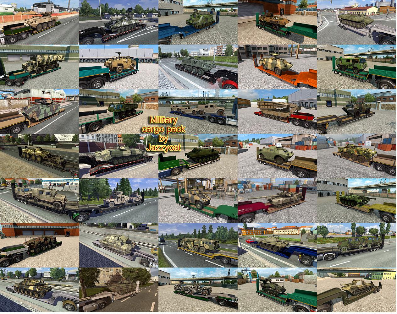 Military cargo pack by jazzycat V2.9.1 ETS2.