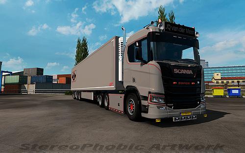 Jq Van Der Meer Skin For Scania Ng 1 33 X Truck Skin Euro Truck Simulator 2 Mods American Truck Simulator Mods