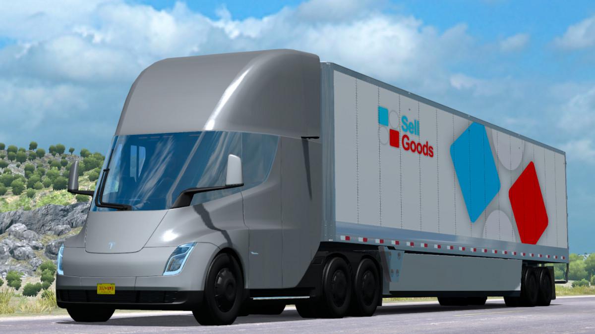 Tesla Semi Truck 2019 1 34 Truck Mod Euro Truck Simulator 2