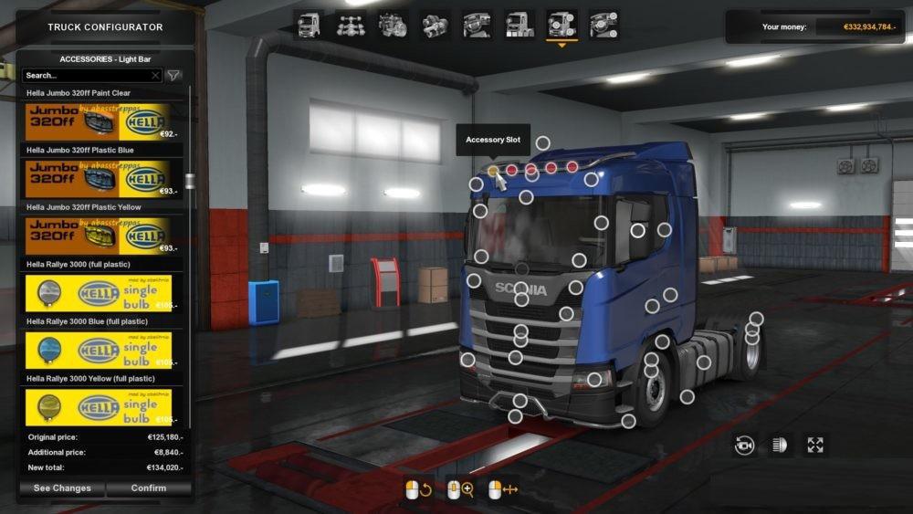 BIG LIGHT PACK 1.34.X MOD - Euro Truck 2 American Truck Simulator Mods