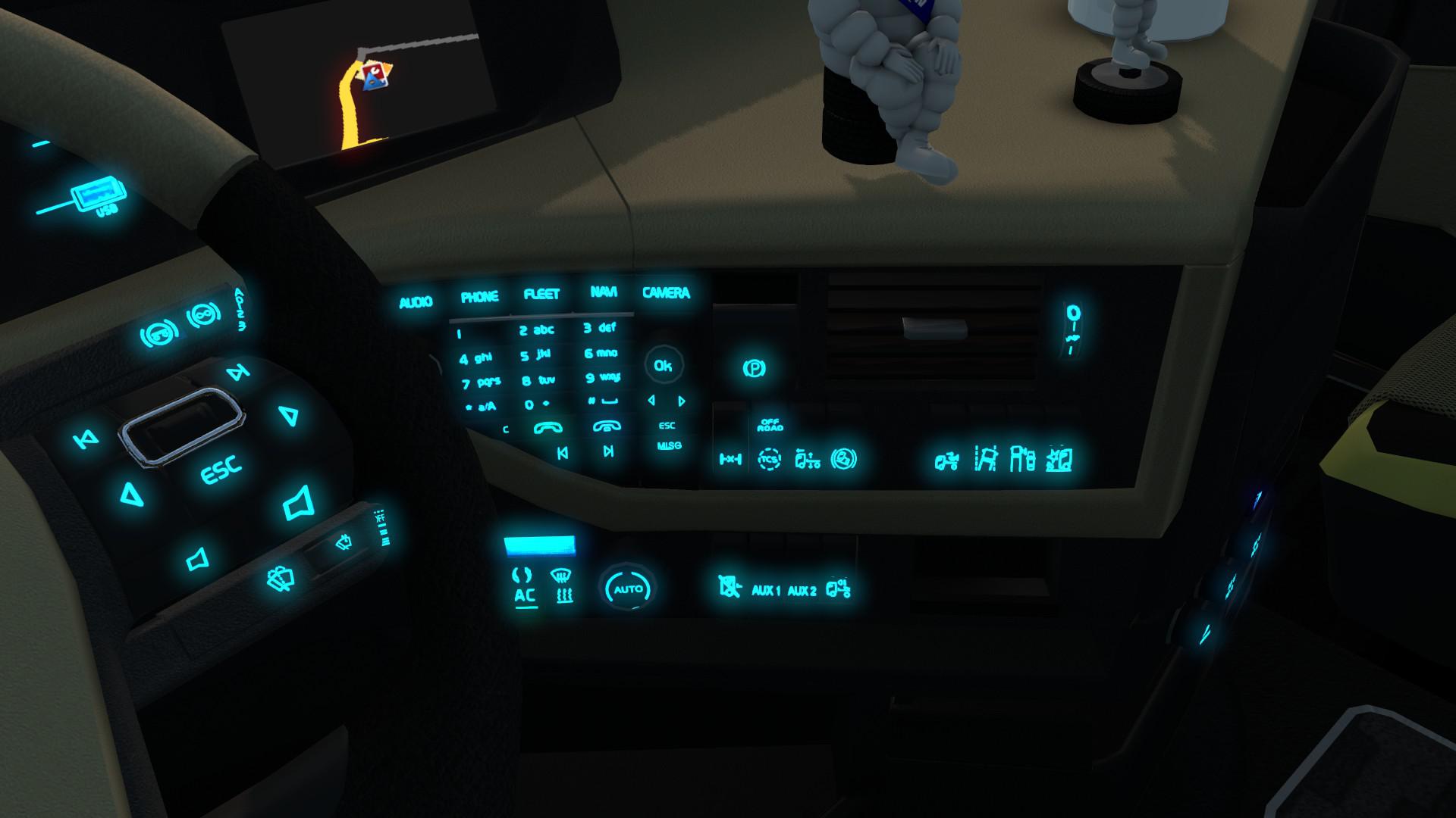 Blue Interior Light V1 0 Mod Euro Truck Simulator 2 Mods
