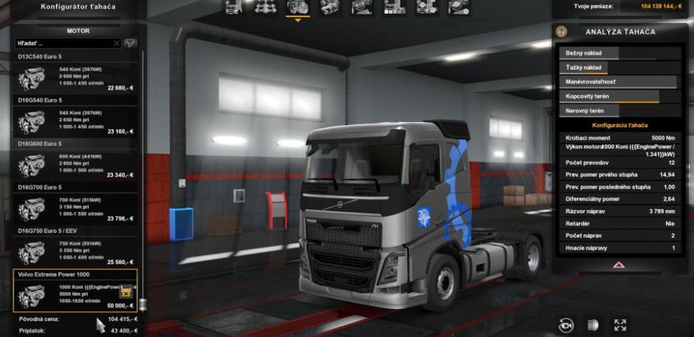 VOLVO FH 2012 – 1000 HP ENGINE 1.35.X TUNING MOD - Euro Truck Simulator 2  Mods