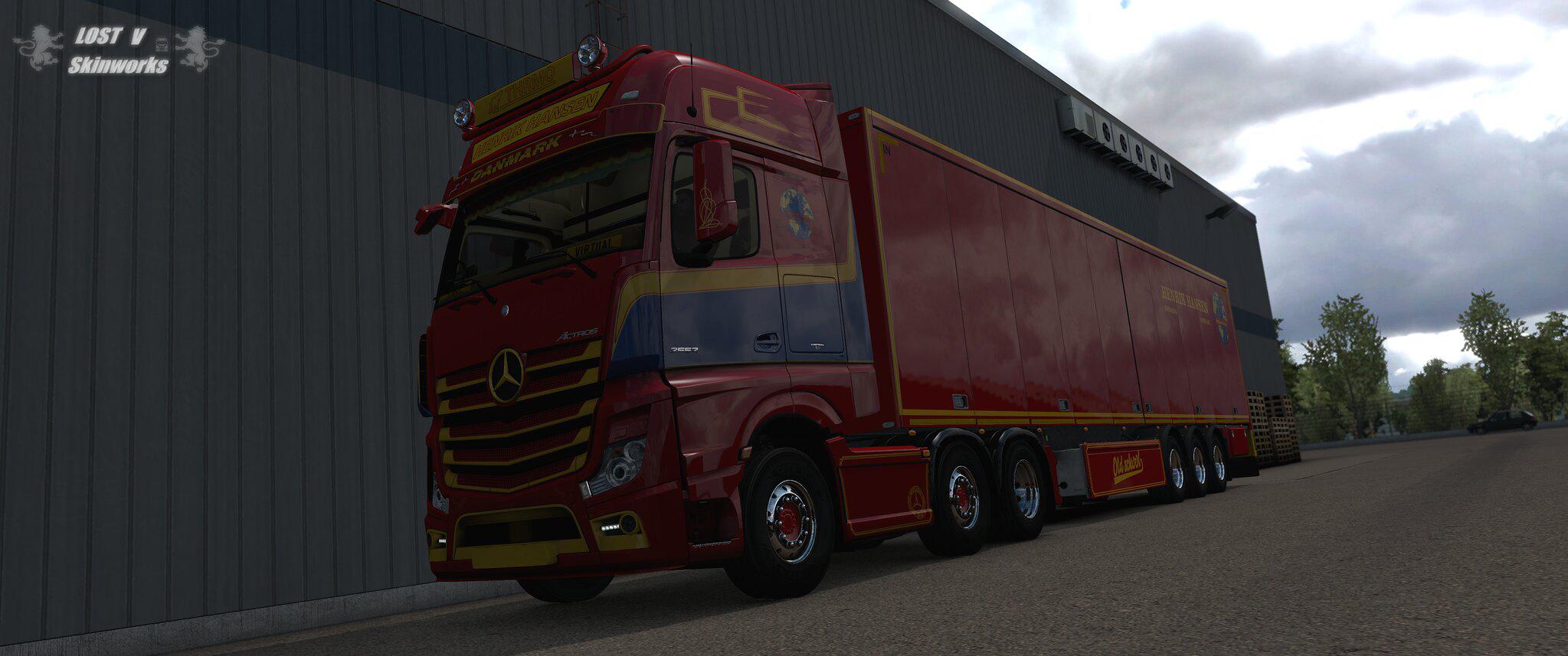 Henrik Hansen Mercedes Actros Combo V1.0 Ets2 - Euro Truck Simulator 2 Mods | American Truck Simulator Mods