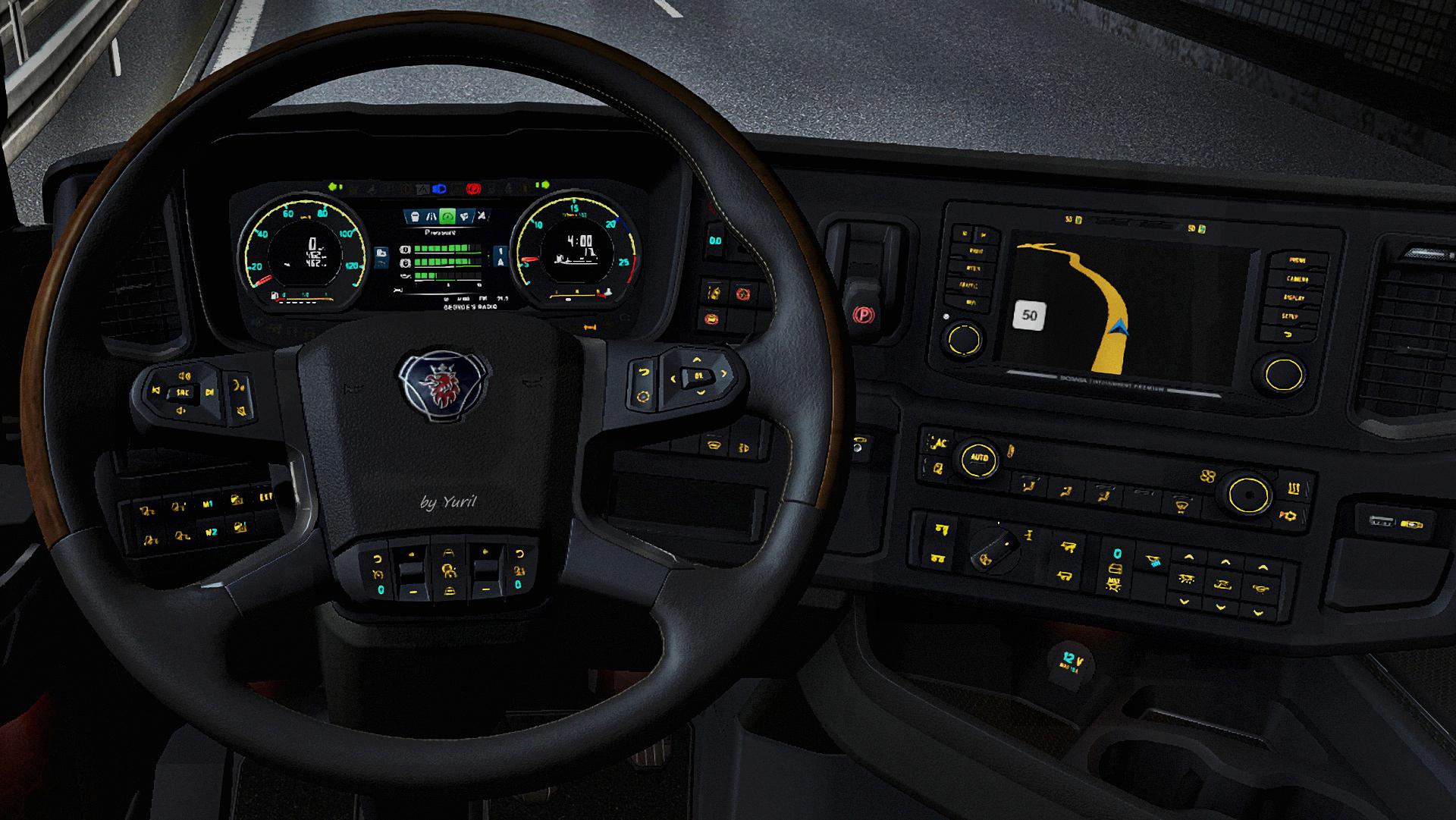 Dashboard light Scania S&R Pack v1.0 ETS2 Euro Truck Simulator 2 Mods