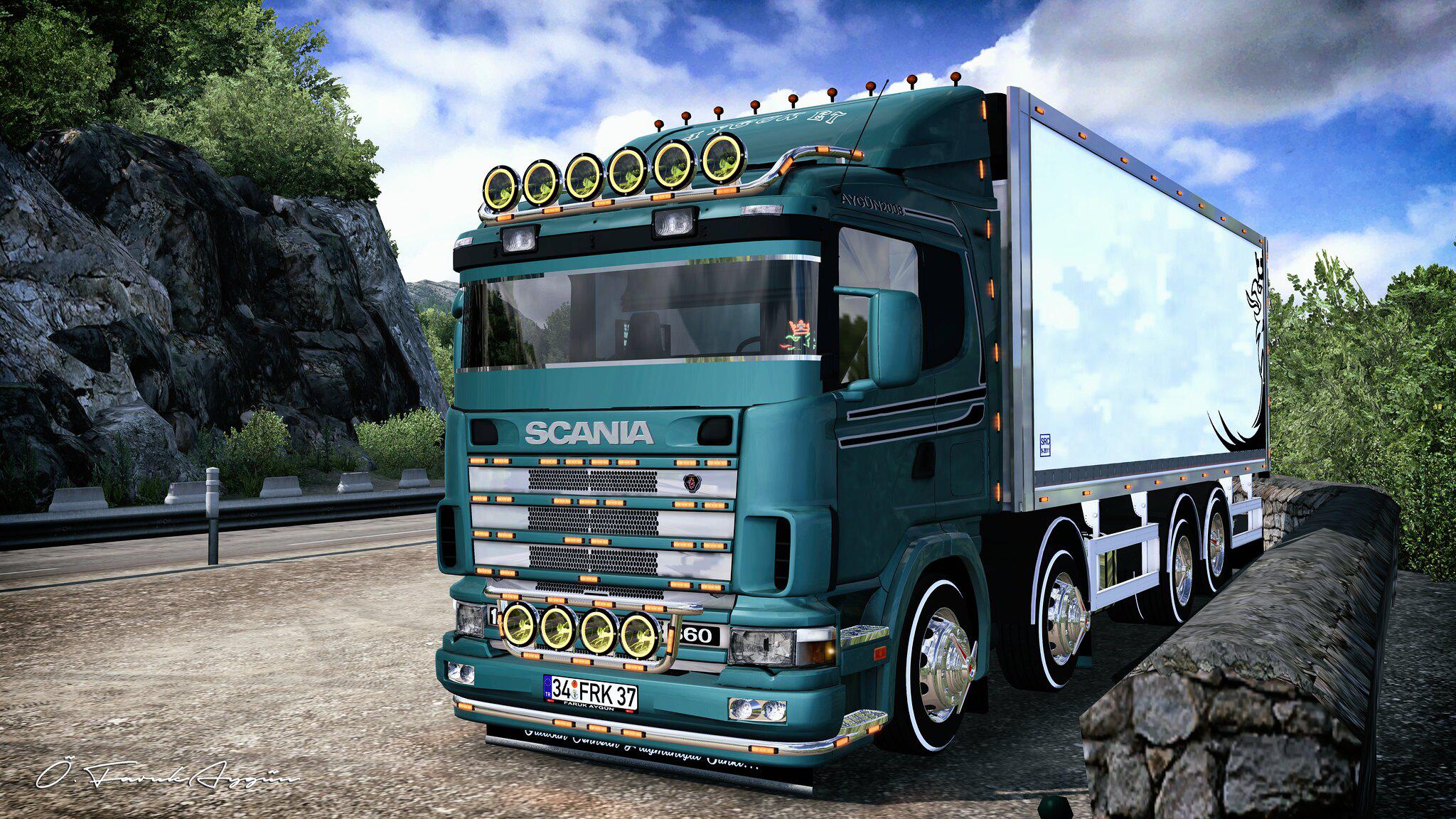 Scania 124g 360 Thermo King Unlocked 1.38 ETS2 - Euro Truck Simulator 2