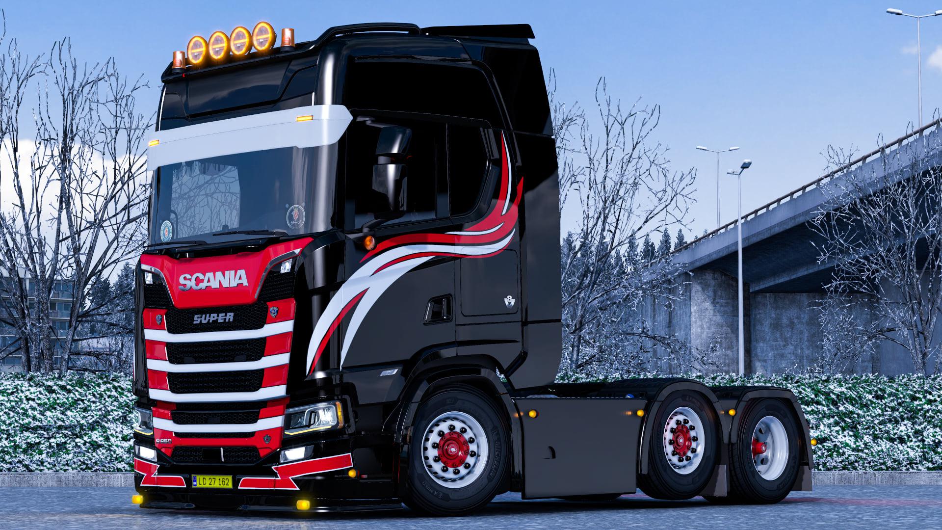 WF Truckstyling skin for SCania S v1.0 ETS2 - Euro Truck Simulator | American Truck Simulator Mods