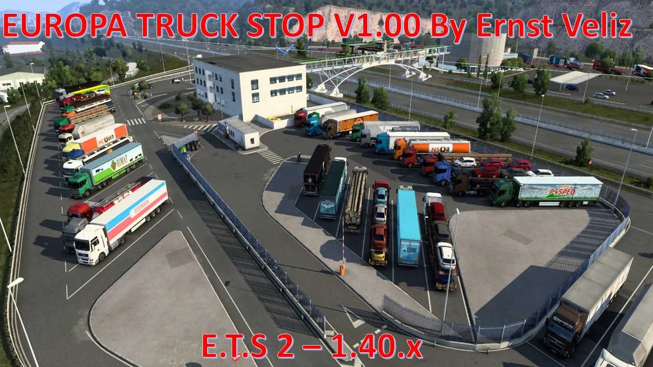 Euro Truck Simulator 2 Mod Auto Stop 44
