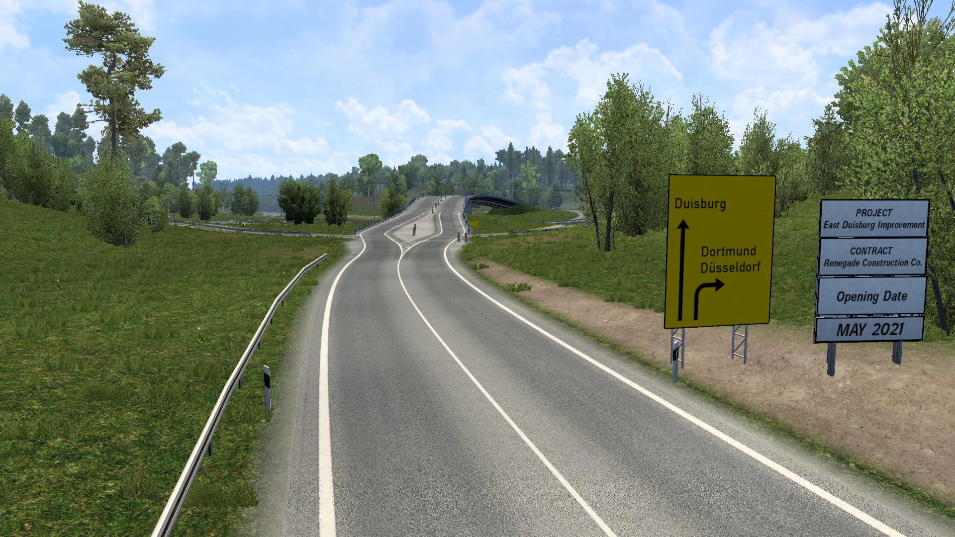 East Duisburg Improvement Mod for CalaisDuisburg Road 1.41 ETS2 Euro