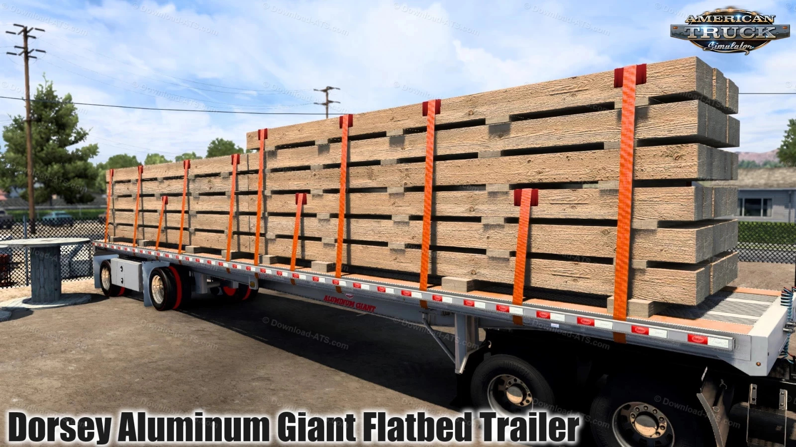 Dorsey Aluminum Giant Flatbed Trailer v1.1 1.41.x ATS Euro Truck