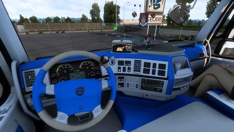 Scottish fuel I am sick Volvo FH16 Classic Blue & White interior v1.0 ETS2 - Euro Truck Simulator 2  Mods | American Truck Simulator Mods
