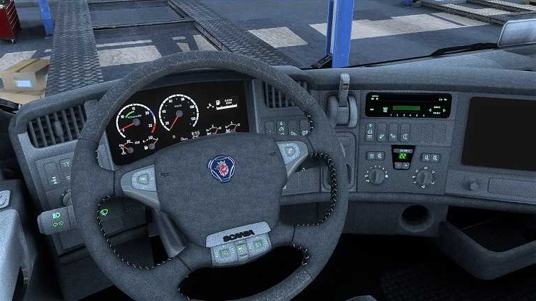 broadcast slack Tick Scania RJL 5 series Grey leather Interior v1.0 ETS2 - Euro Truck Simulator  2 Mods | American Truck Simulator Mods