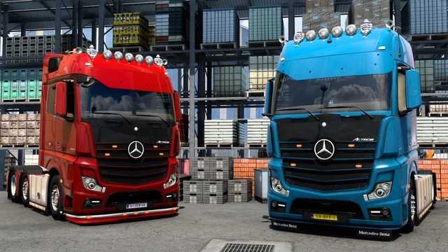 Mercedes Actros Full Set v1.0 1.45 ETS2 - Euro Truck Simulator 2