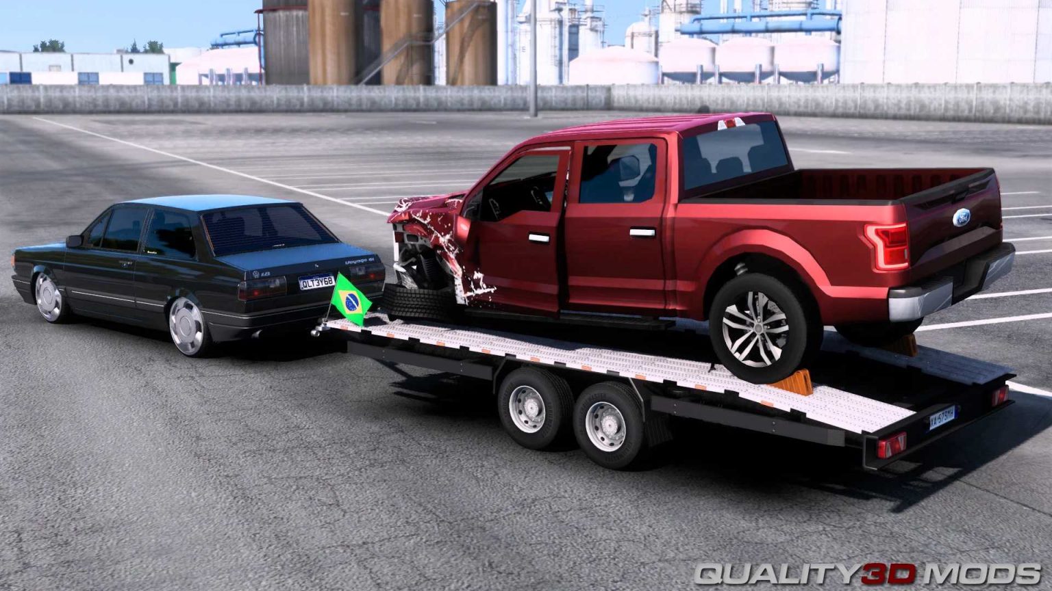 Pack ownable trailers for cars 1.46 ETS2 Euro Truck Simulator 2 Mods