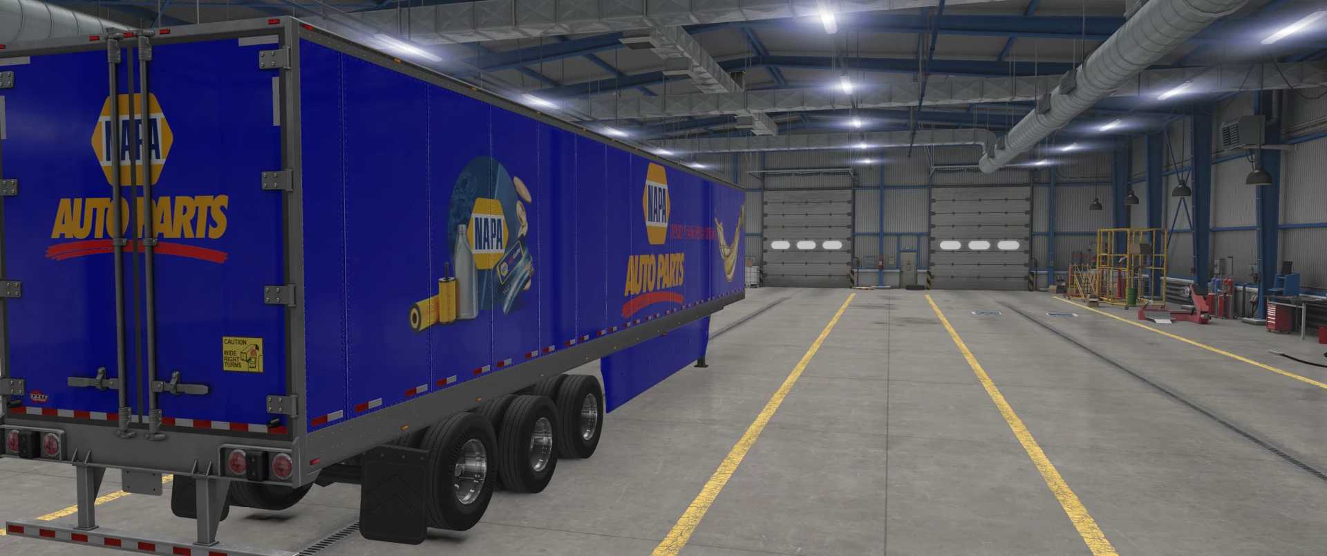SCS Trailer Skin Napa Auto Parts 1.46 ATS Euro Truck Simulator 2 Mods American Truck