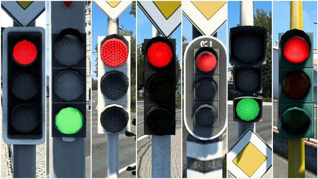 Different lenses of traffic lights v1.0 ETS2 Euro Truck Simulator 2