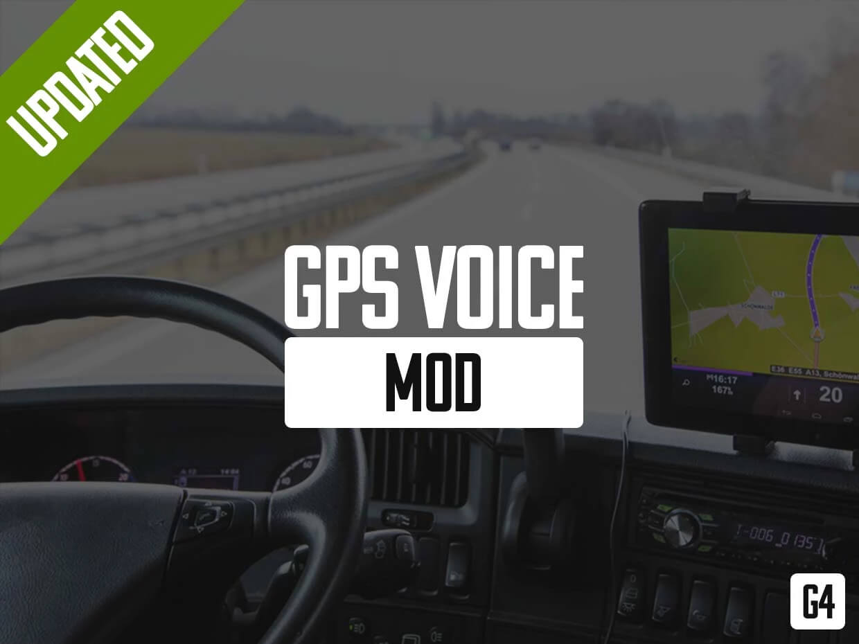 GPS VOICE MOD V1.0 1.48 ETS2 Euro Truck Simulator 2 Mods American