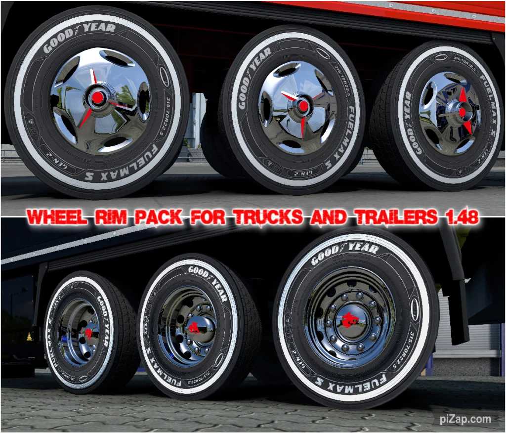 Wheel Rim Pack for Trucks and Trailers 1.48.x ETS2 Euro Truck