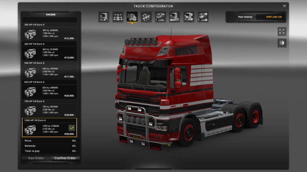 MORE ENGINES V1.0 BY MASTERMODS (ALL TRUCKS) 1.16.X ETS2 - Euro Truck ...