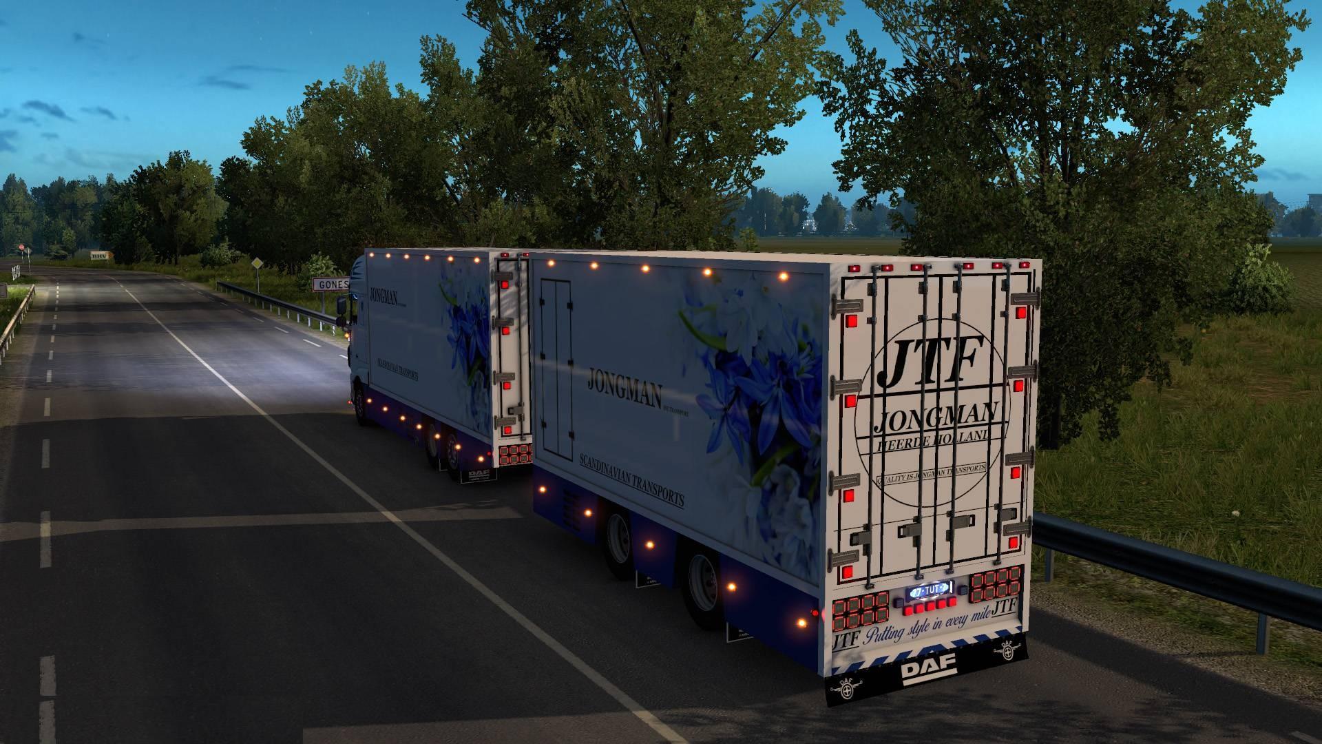 DAF XF 116 FLOWER SHUTTLE + TRAILER – 1.31.X TRUCK MOD thumbnail 2