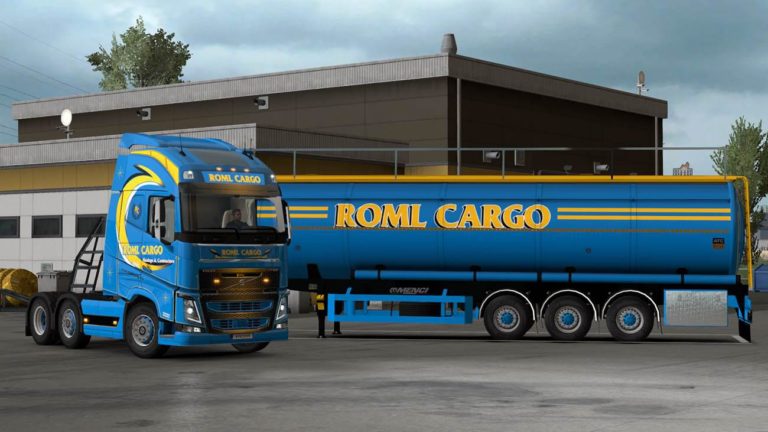 Roml ROML CARGO VOLVO FH4 AND MENCI CISTERN SKINPACK 1.33.X ETS2 - Euro ...