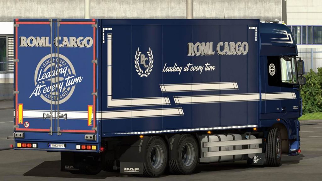 Roml ROML CARGO DAF XF105 BDF AND KRONE MEGALINER SKIN 1.33+ TRUCK SKIN ...