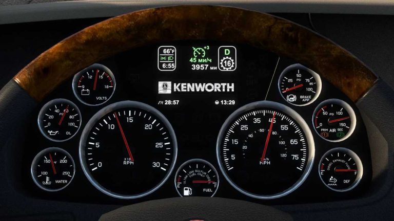 Kenworth T680 Improved Dashboard v1.45 ATS - Euro Truck Simulator 2 ...