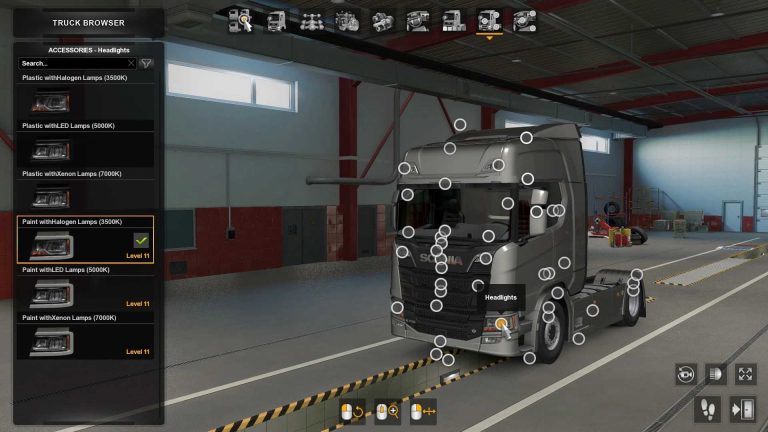 Headlight Options (LED+XENON) v1.49 ETS2 - Euro Truck Simulator 2 Mods ...