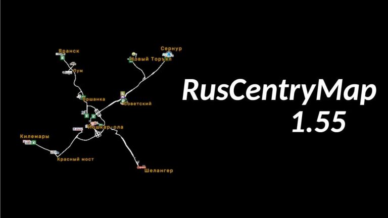 RusCentryMap v1 8 1 1 55 ETS2 - Ruscentrymap V1.8.1 1.55 Ets2 1 768x432 