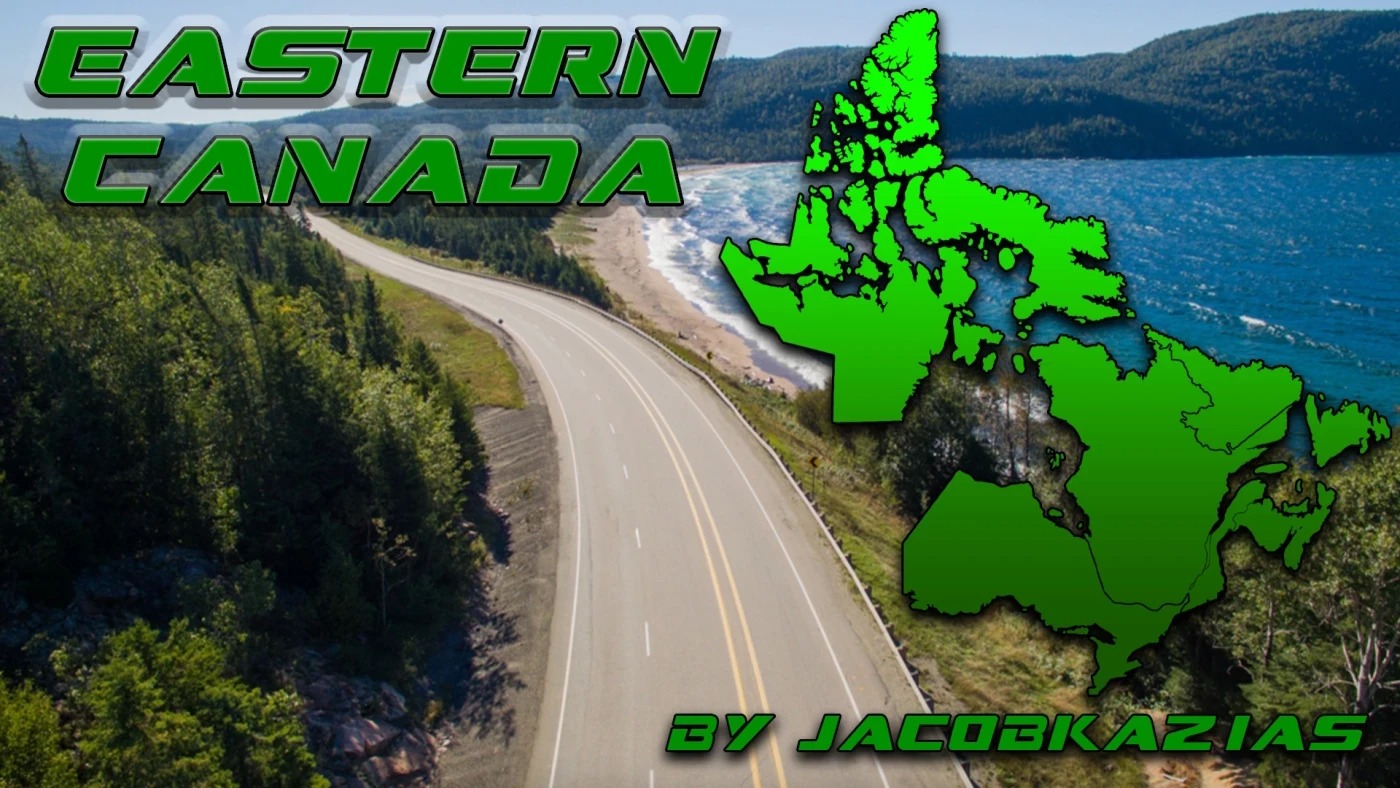 Expansão do Leste do Canadá v1.1 para American Truck Simulator