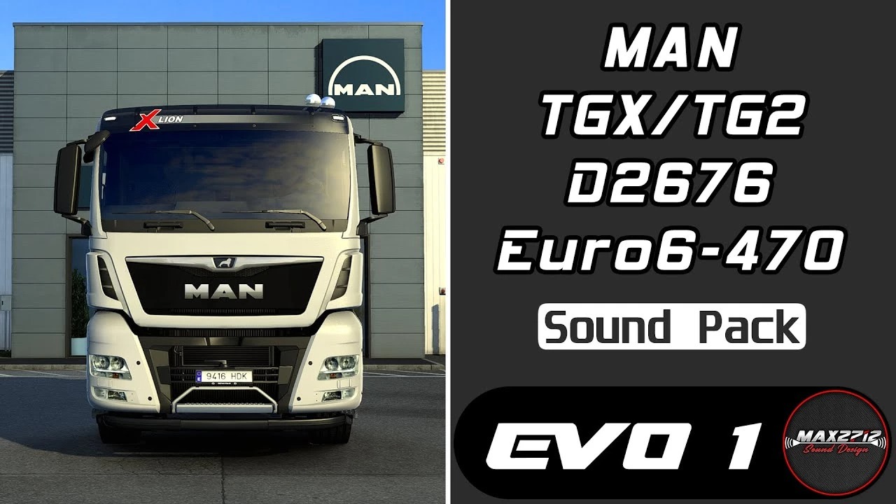 Pacote de Sons MAN TGX-TG2 470 D2676 v1.1 para ETS2