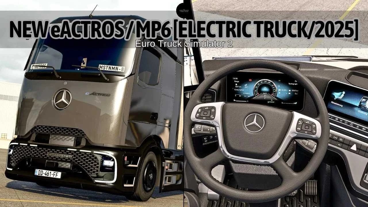 Mod para Euro Truck Simulator 2 traz Mercedes-benz Actros MP6 realista na versão 1.58