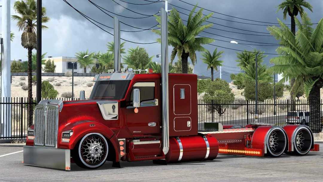 Kenworth W990 Alka Customs v1.8 para Ats 1.58